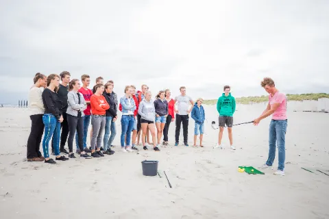 Strandgolfen op het strand van 's-Gravenzande